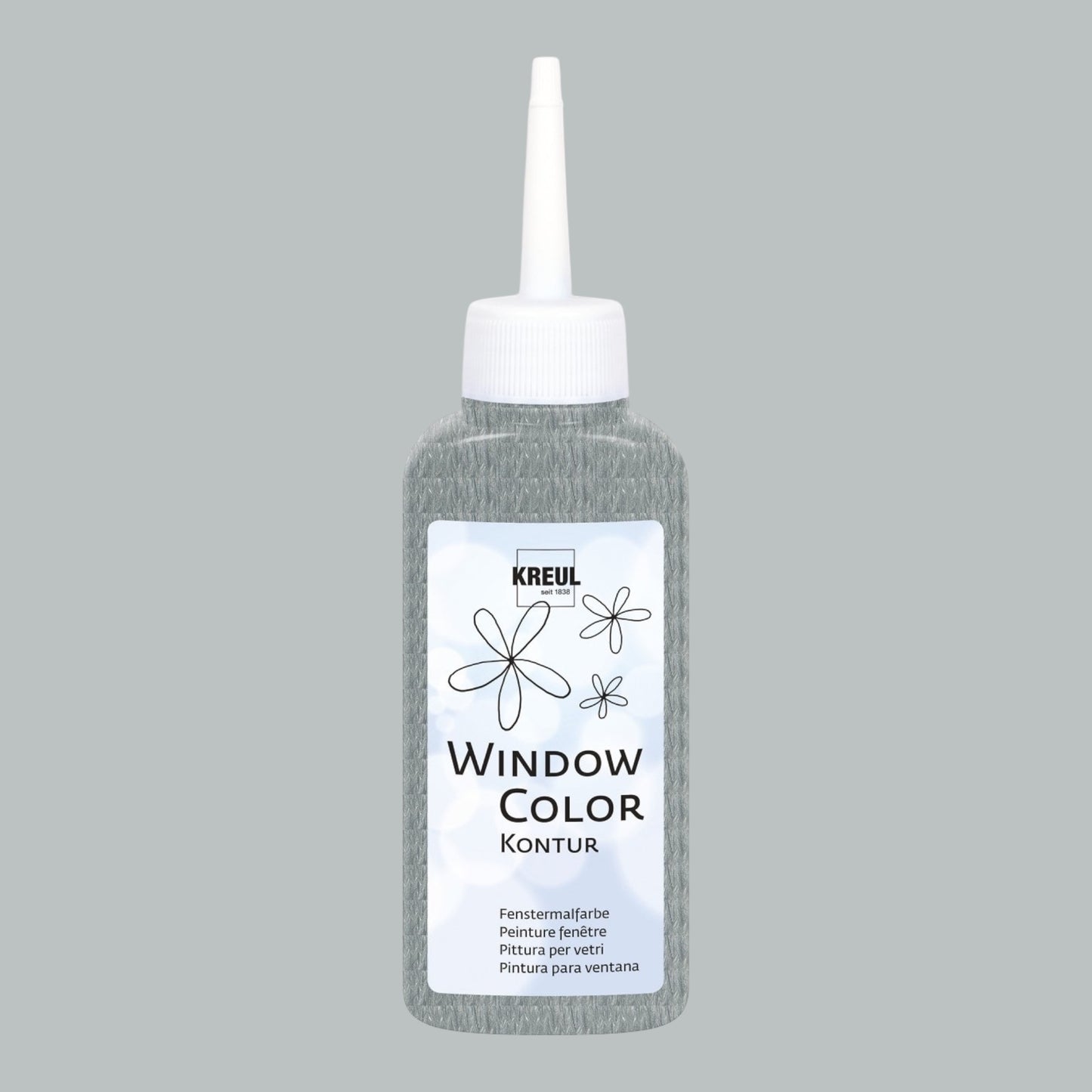 Kreul Window Color Konturenfarbe, 80 ml, Silber