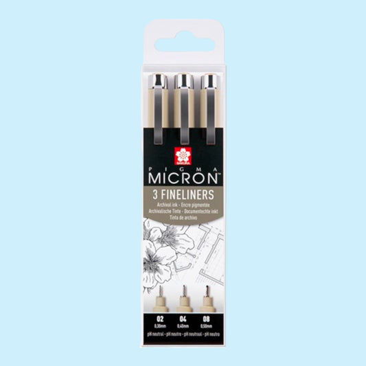 Sakura Fineliner Pigma Micron Black, pack of 3