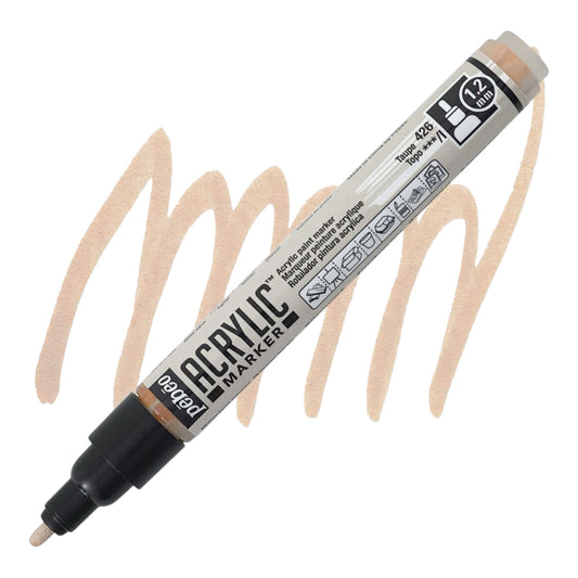 Pébéo Acrylic Marker – Taupe 26, 1.2 mm