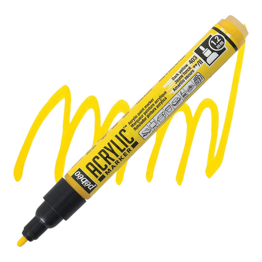 Pébéo Acrylic Marker – Dark Yellow 03