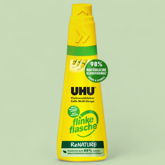 UHU All-Purpose Glue Fast Bottle ReNATURE