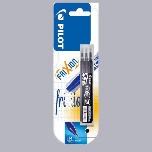 Pilot FriXion Refill – Set 3 Ersatzminen, Schwarz 0,7 mm