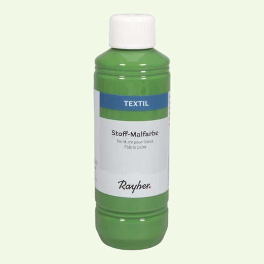 Rayher Textil Stoffmalfarbe, Blattgrün, 250ml