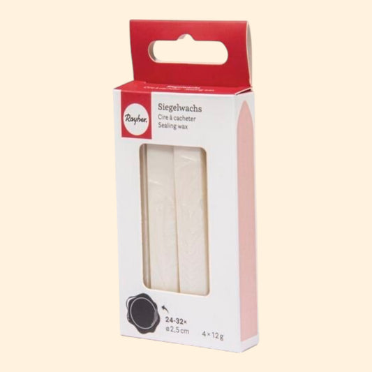 Rayher Siegelwachs weiß metallic
4x12g