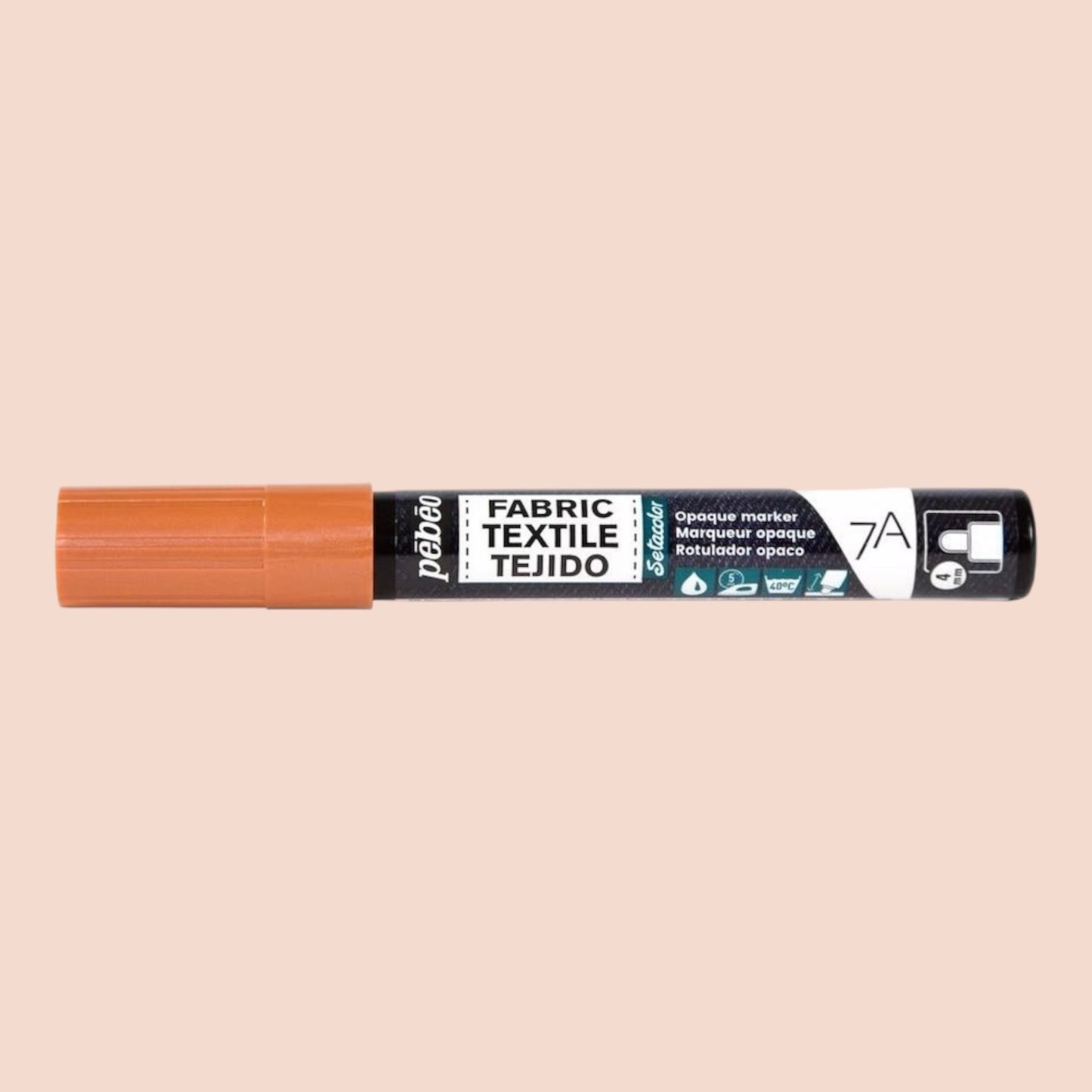Pébéo Textil 7A Marker Opak – 4 mm Rundspitze , Kupfe