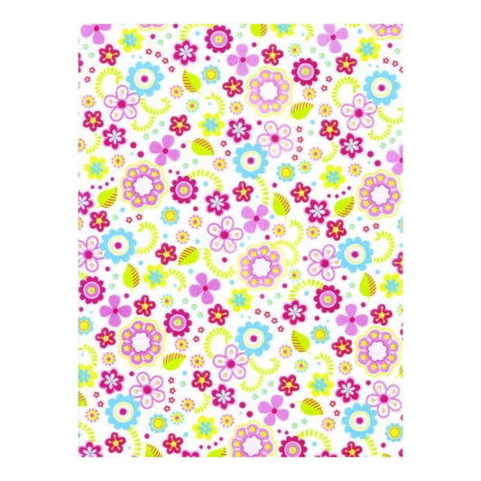 Décopatch Decopatch paper 3 pieces 30 x 40 cm flowers colorful