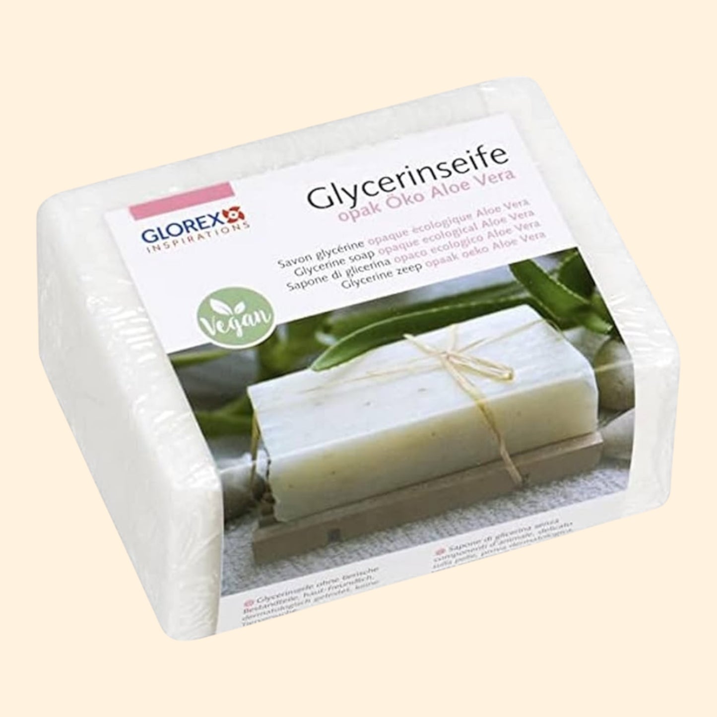 Glorex Glycerinseife Öko Aloe Vera opak, 500 g