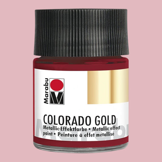 Marabu Colorado Gold Metallic-Effektfarbe, Metallic - Rot 732