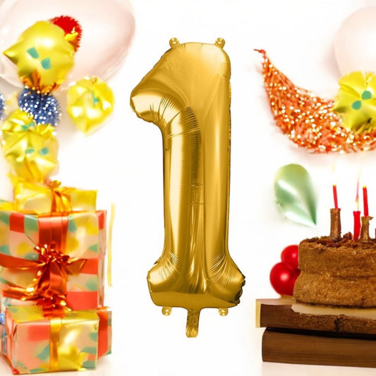 foil balloon "Golden Number 1"