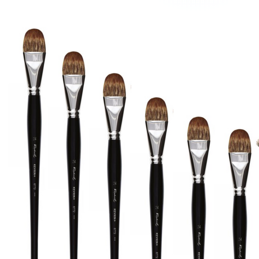 Raphaël Kevrin+ Oil Acrylic Brush Series 8772 Cat Tongue Brush
