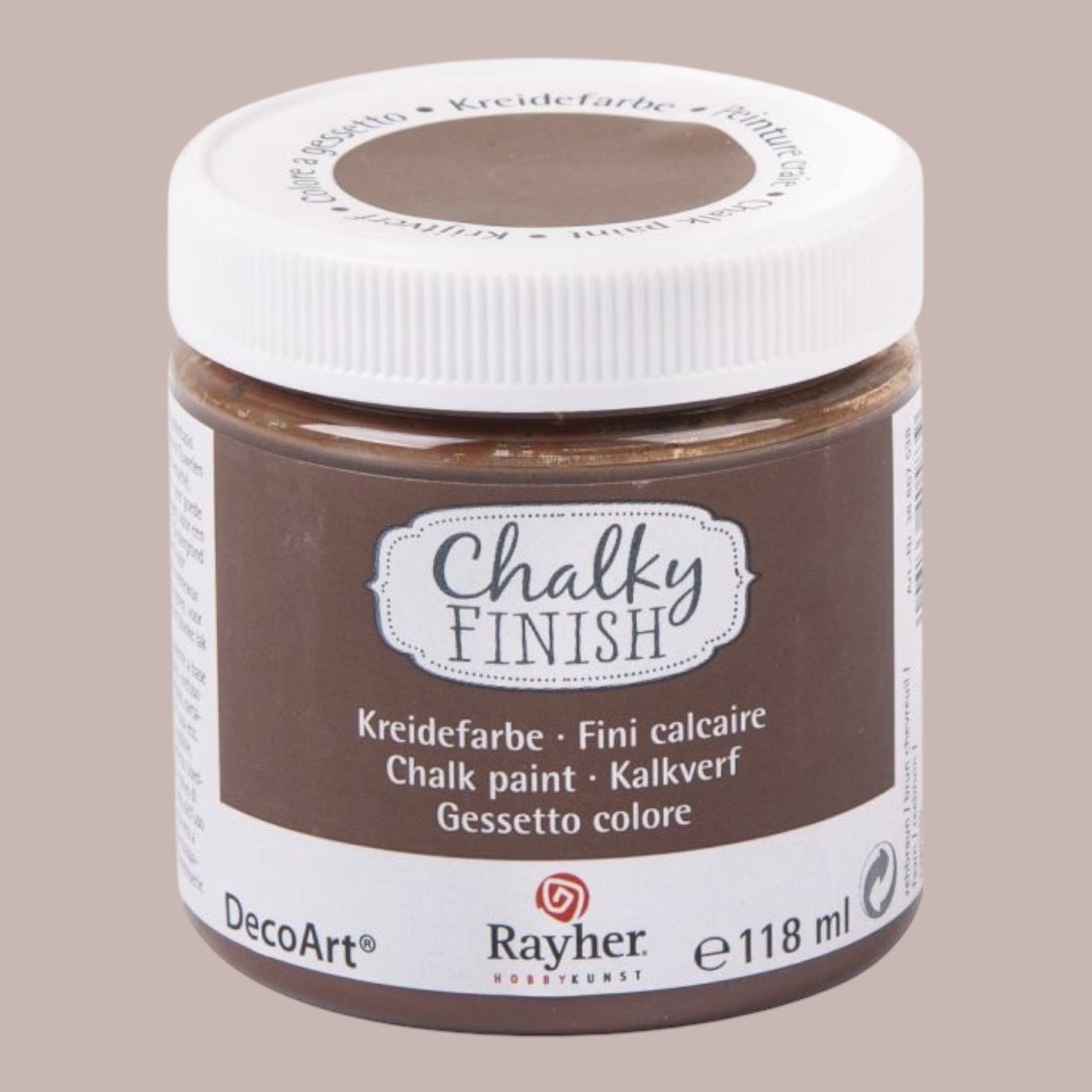 Rayher Chalky-Finish Kreidefarbe – Dunkelbraun