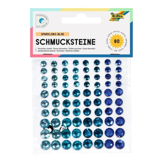 Folia Schmucksteine Selbstklebend Sparkling Blue