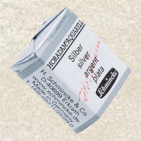 Schmincke HORADAM Aquarellfarbe 1/2 Näpfchen № 894 Silber