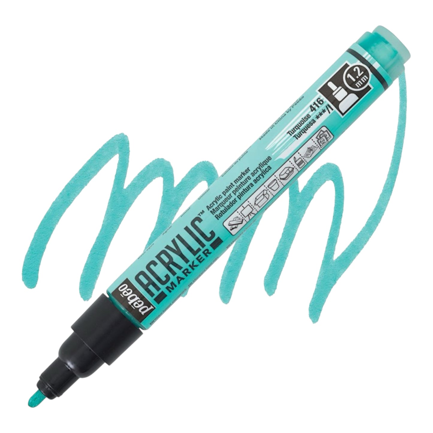 Pébéo Acrylic Marker – Turquoise 16, 1.2 mm