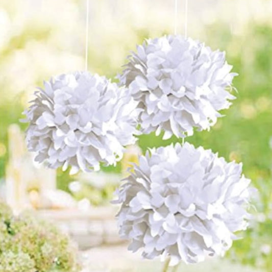 Rayher Papier-Pompoms, 35cm ø, 3Stück