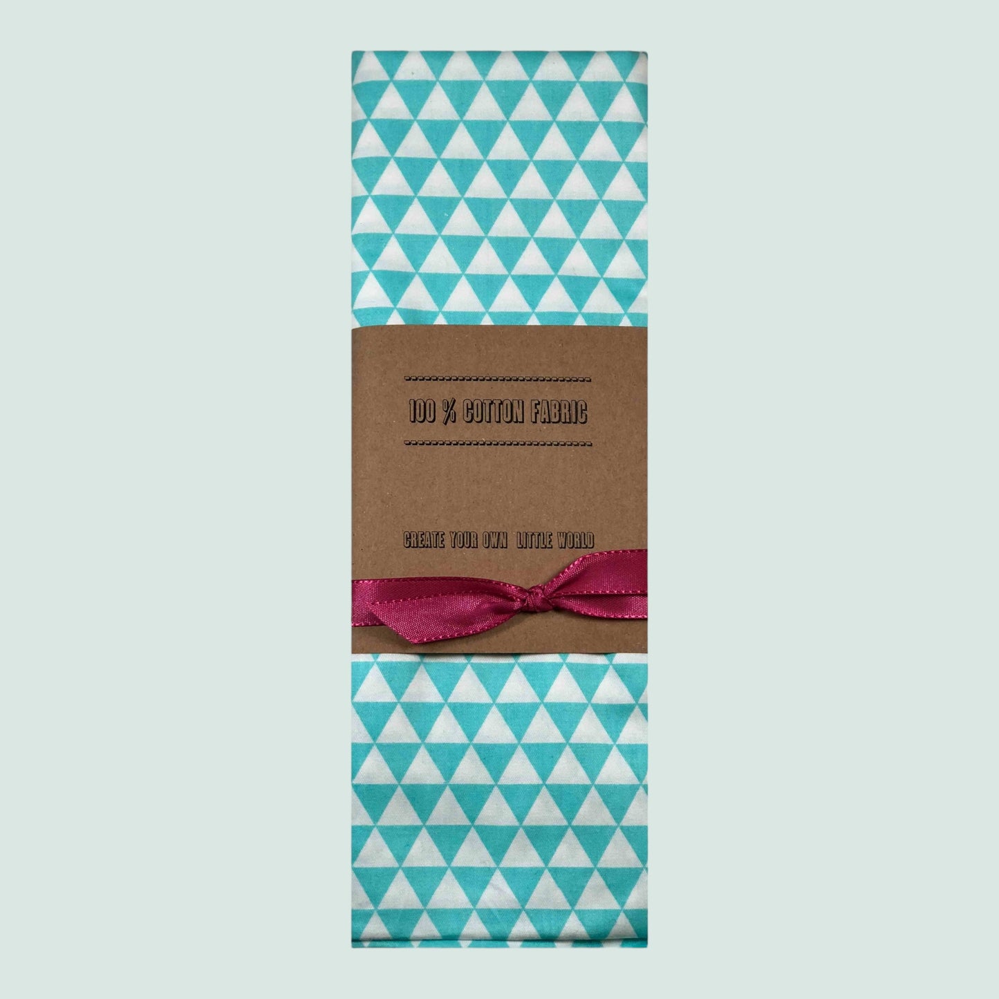 Magical Sequins Fabric Triangle Turquoise – 100 × 150 cm, 100 % cotton