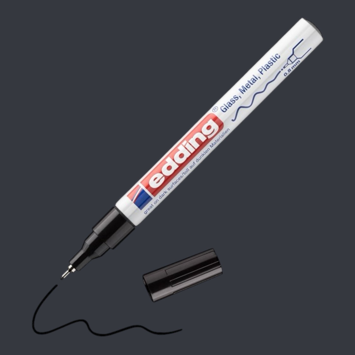 Edding 780 Gloss Paint Marker Black, 0.8 mm