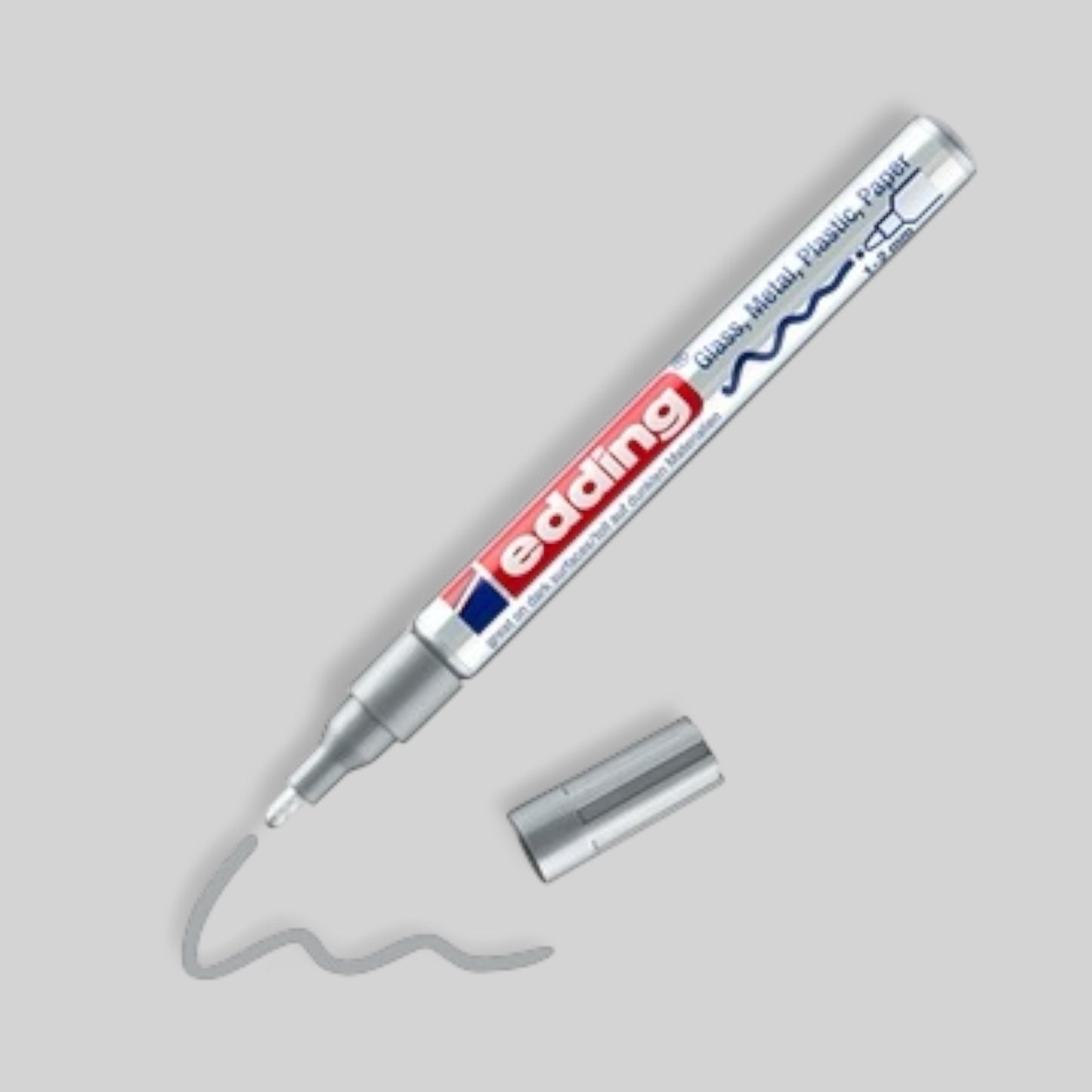 Edding 751 Glanzlack-Marker Silber , 1-2 mm