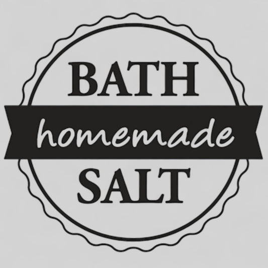 Rayher Holzstempel Bath Salt -homemade Ø 3 cm
