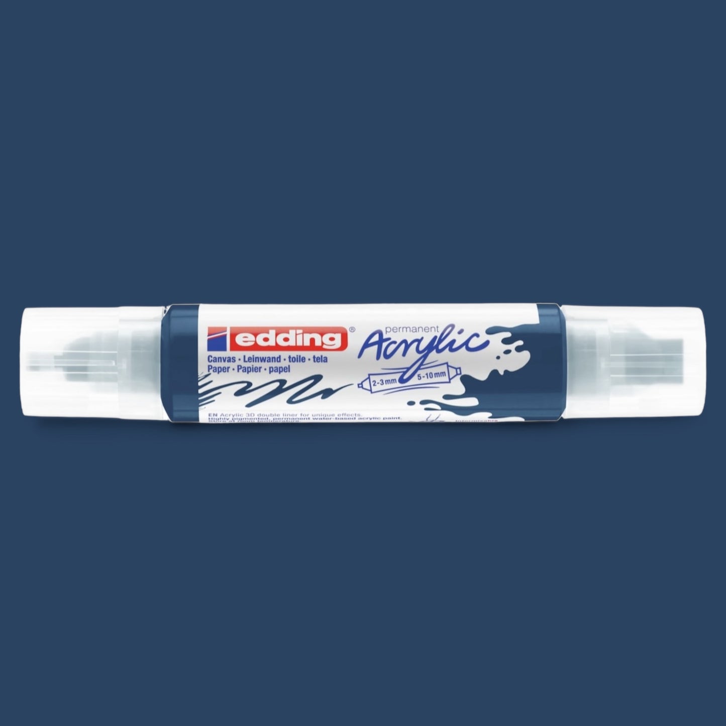 Edding 5400 Acryl 3D Double Liner elegant night blue, tube tip 2-3 mm. 5-10 mm
