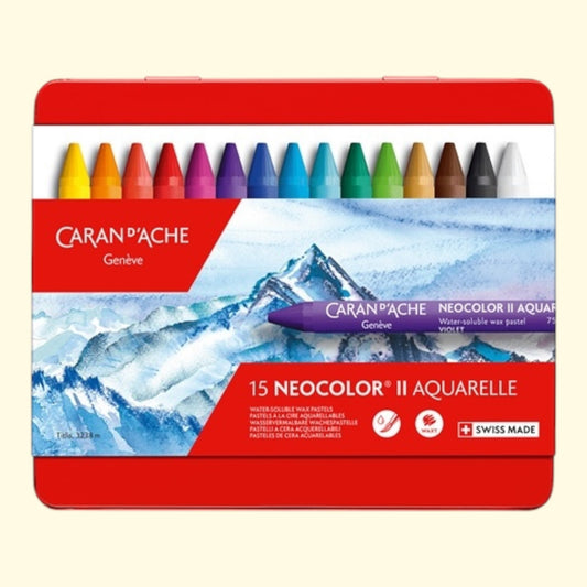 Caran d’Ache Neocolor™ II – Set mit 15 Farben