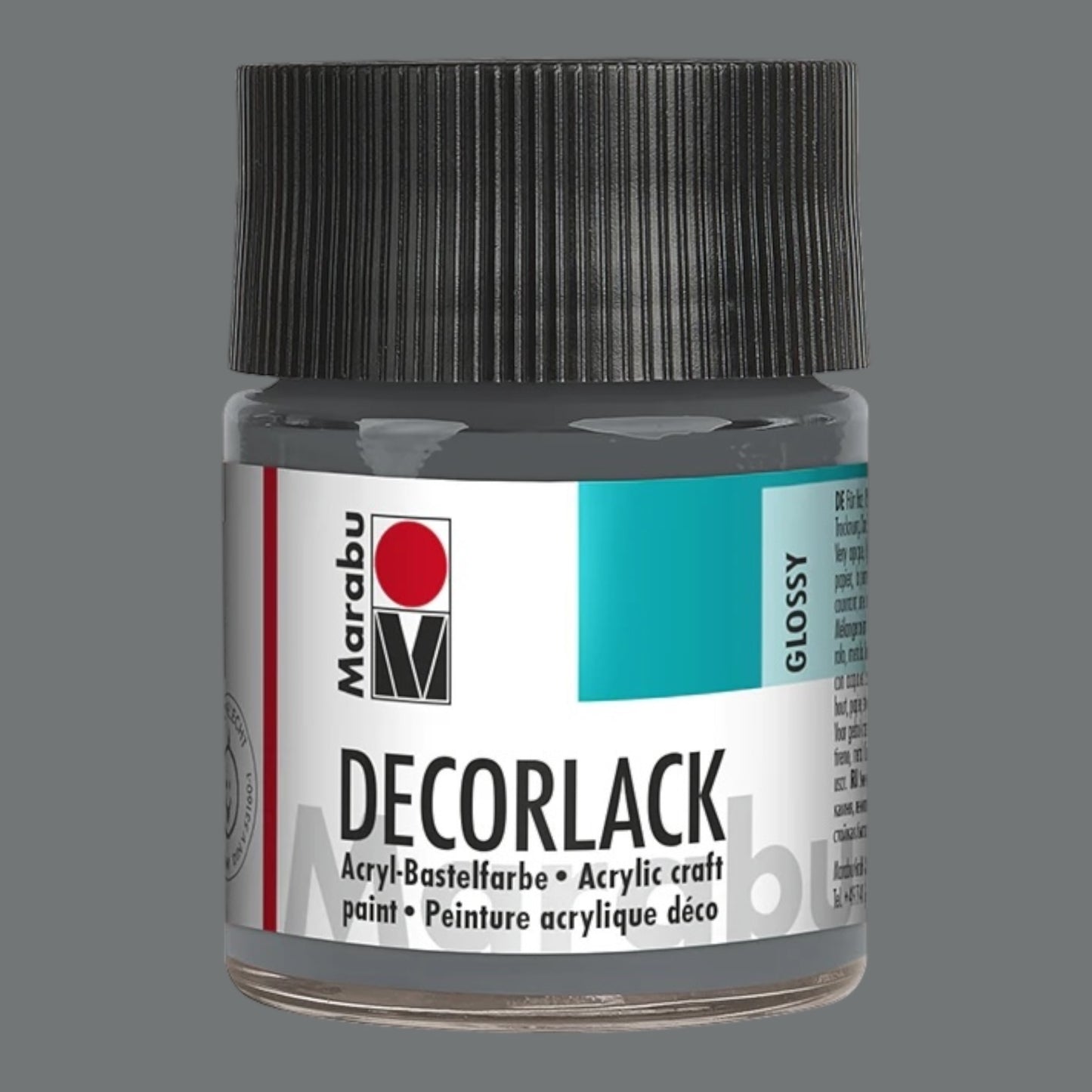 Marabu Decorlack Acryl Glanz Grau 078