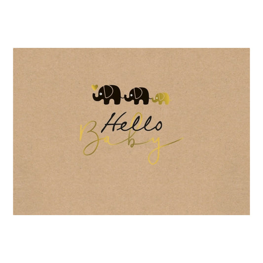 Postkarte Hello Baby