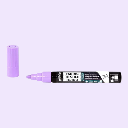Pébéo Textil 7A Marker Opak – 4 mm Rundspitze , Pastellviolett