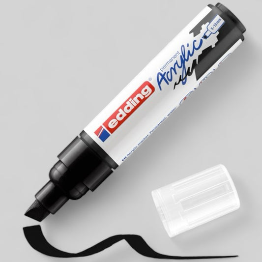 Edding 5000 Acrylmarker schwarz 901 , Keilspitze 5-10 mm