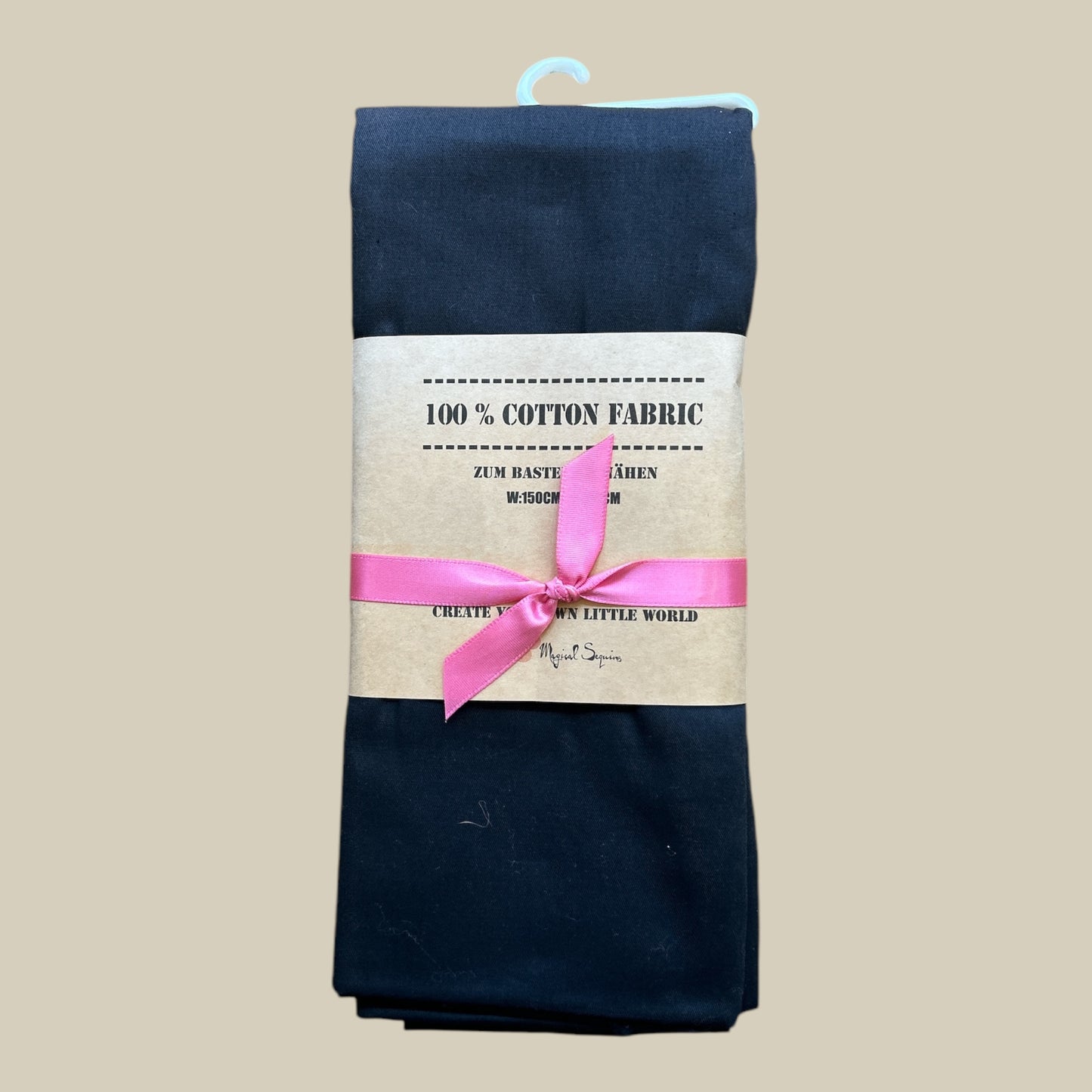 Magical Sequins Fabric Black – 100 × 150 cm, 100% Cotton