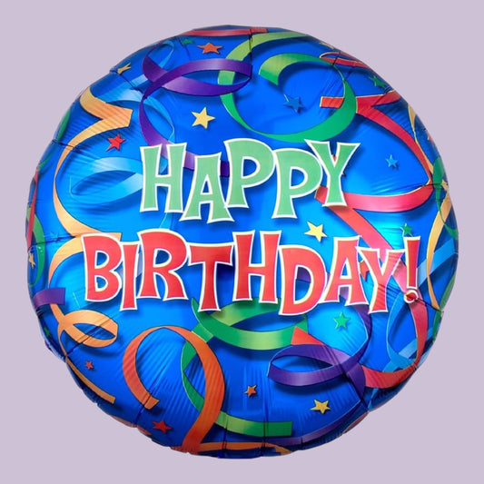 Foil Balloon Round Happy Birthday 81cm