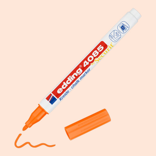 Edding 4085 Kreidemarker Neonorange, Rundspitze 1–2 mm