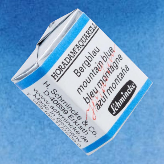Schmincke HORADAM Aquarellfarbe 1/2 Näpfchen № 480 Bergblau