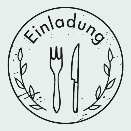 Woodies wooden stamp invitation cutlery Ø 3 cm