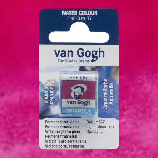 Van Gogh Aquarellfarbe Näpfchen Permanentrotviolett 567