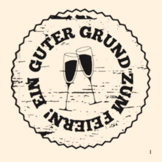 Woodies Holzstempel- Guter Grund zum Feiern