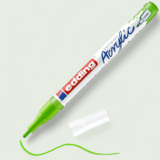 Edding 5300 acrylic marker yellow-green 927, round tip 1-2 mm