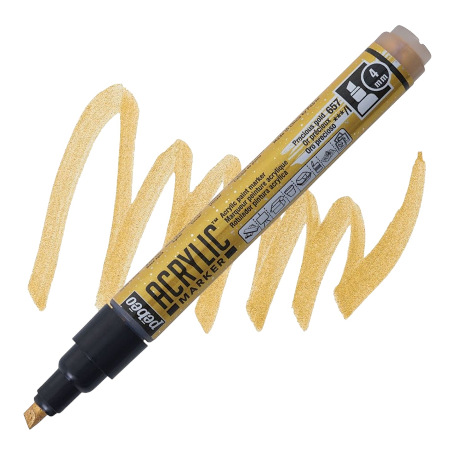 Pébéo Acrylic Marker – Precious Gold 57