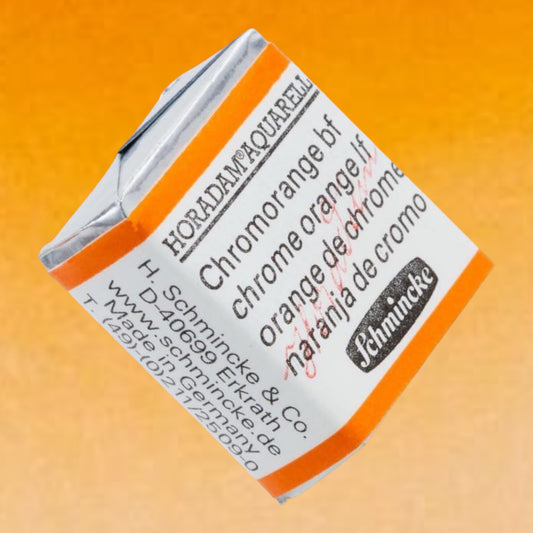 Schmincke HORADAM Aquarellfarbe 1/2 Näpfchen № 214 Chromorange