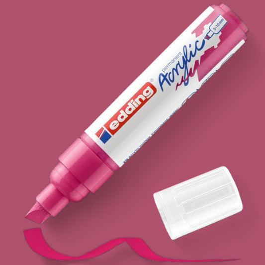 Edding 5000 Acrylmarker telemagenta 909 , Keilspitze 5-10 mm