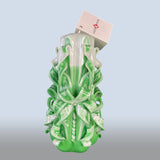 Geschnitzte Kerze Mittel - Mint Grove