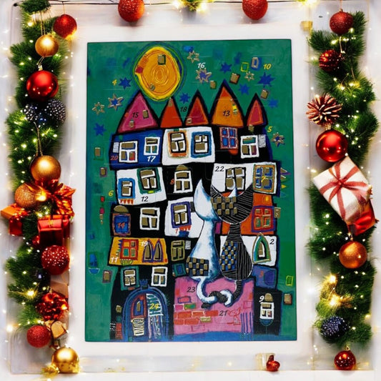 postcard Advent calendar