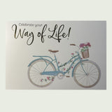 Postkarte „Celebrate your Way of Life!“