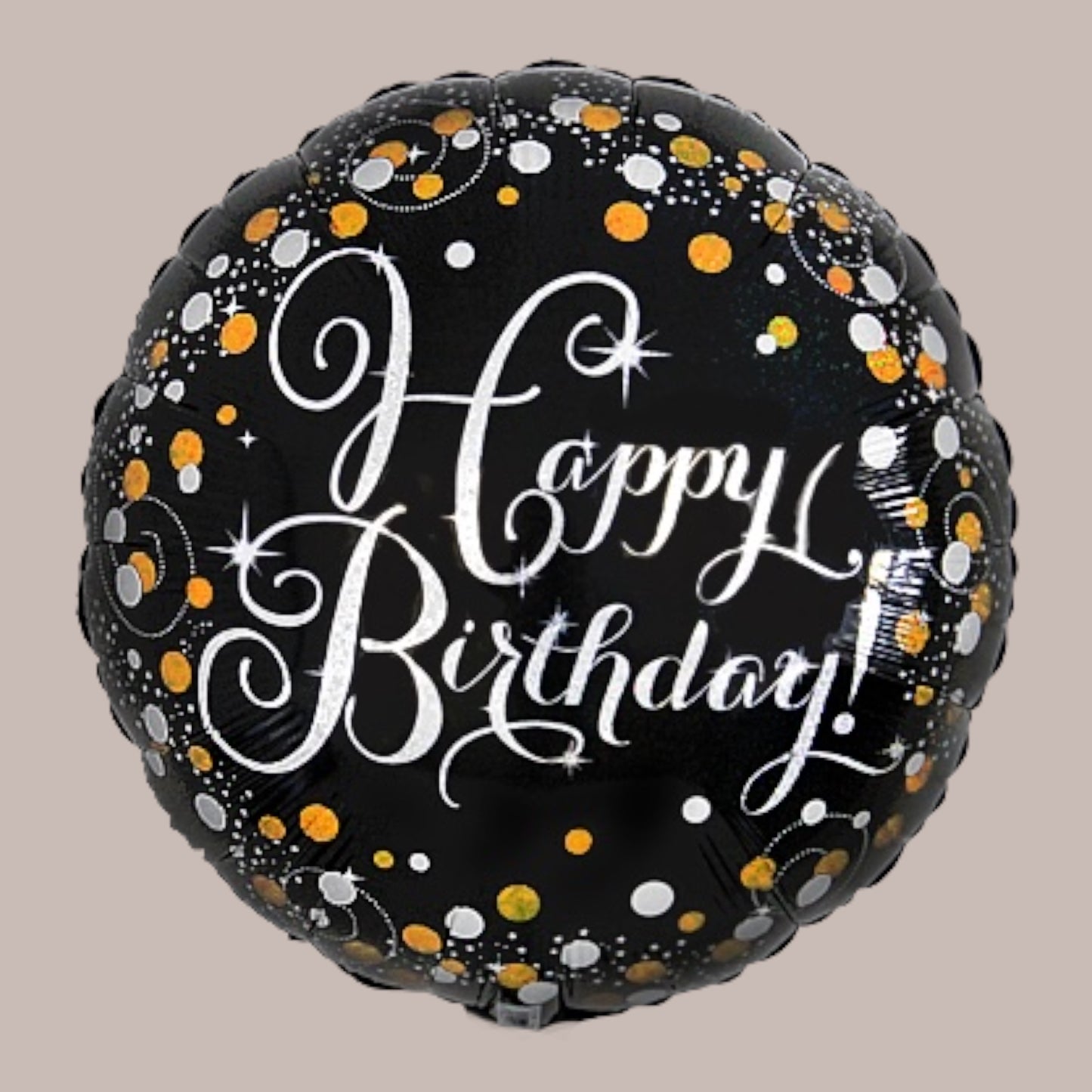 Foil Balloon Round Happy Birthday 45cm