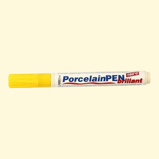 Kreul Porcelain PEN Brillant, Gelb , 2-4 mm, zum Einbrennen