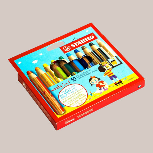Stabilo Woody 3-in-1 Buntstifte – 10er Set