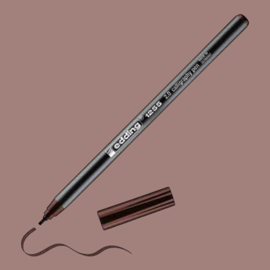 Edding 1255 Kalligraphiestift – 2,0 mm, Braun