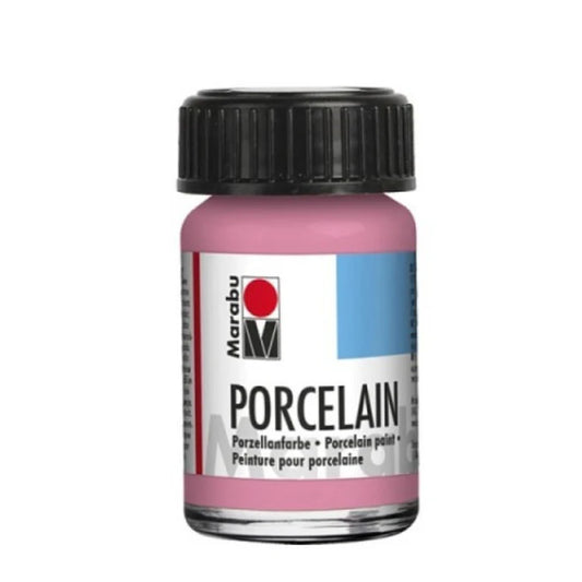 Marabu Deckende Porzellan- und Glasfarbe, Rosa 133, 15 ml