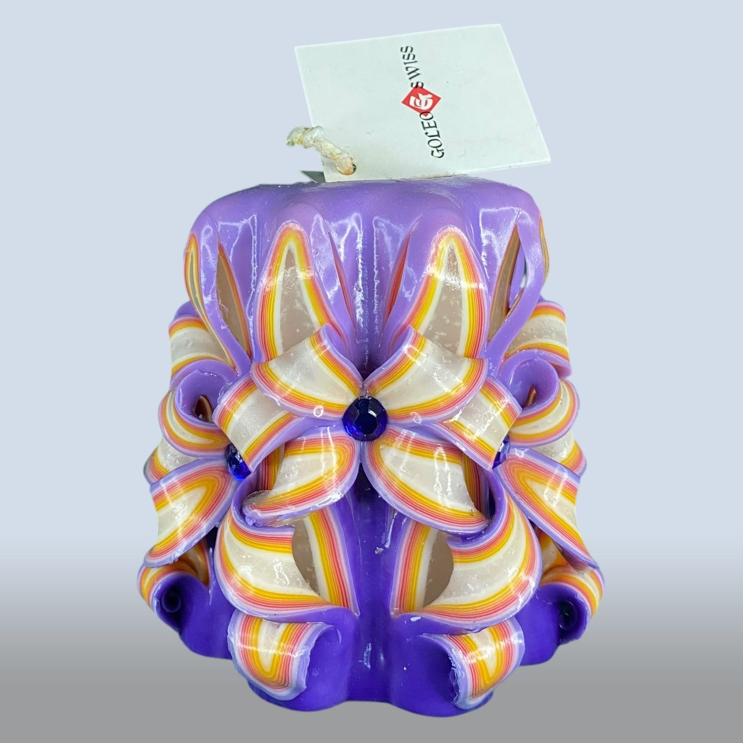 Geschnitzte Kerze Klein - Royal Twist