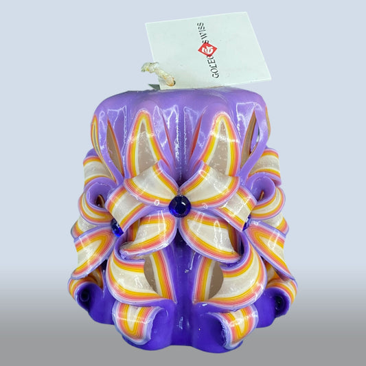 Geschnitzte Kerze Klein - Royal Twist